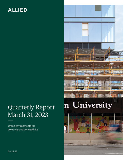 Thumbnail Allied Properties REIT Quarterly Report 2023-q1