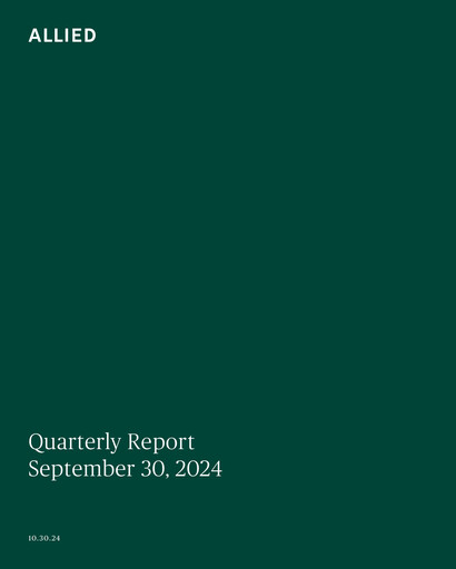 Thumbnail Allied Properties REIT Quarterly Report 2024-q3
