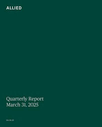 Thumbnail Allied Properties REIT Quarterly Report 2025-q1