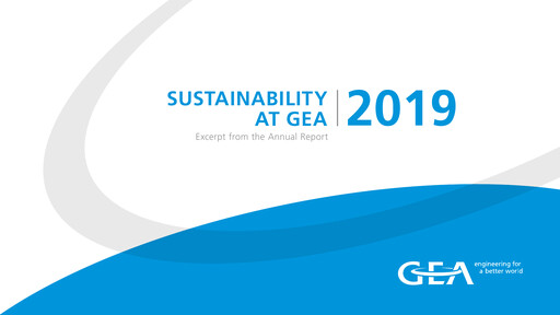 Thumbnail GEA Group
 Sustainability Report 2019