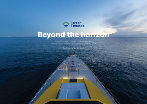 Thumbnail Port of Tauranga Half-year Report 2024-h1
