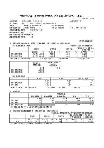 Thumbnail Nippon Ichi Software Quarterly Report 2026-q2