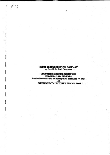 Thumbnail Saudi Ground Services Company Financial Statement 2015-h1
