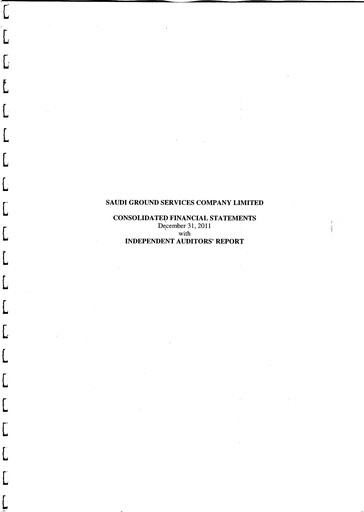 Thumbnail Saudi Ground Services Company Financial Statement 2011