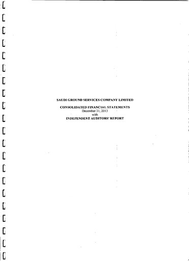 Thumbnail Saudi Ground Services Company Financial Statement 2013