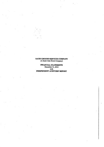 Thumbnail Saudi Ground Services Company Financial Statement 2016
