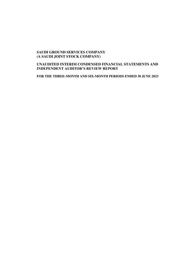 Thumbnail Saudi Ground Services Company Financial Statement 2023-h1