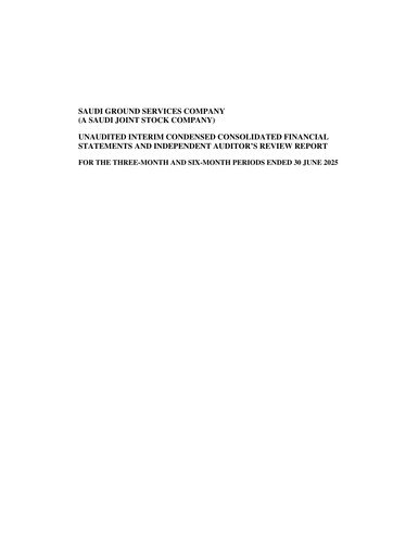 Thumbnail Saudi Ground Services Company Financial Statement 2025-h1