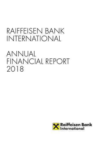 Miniature Raiffeisen Bank International Bilan financier 2018