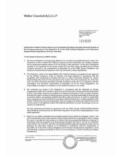 Thumbnail MPS Limited Quarterly Report 2024-q1