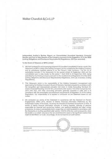 Thumbnail MPS Limited Quarterly Report 2024-q2