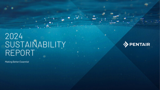Thumbnail Pentair
 Sustainability Report 2024
