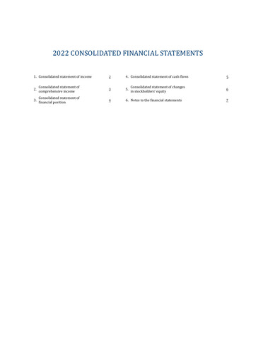 Thumbnail Valeo Financial Statement 2022