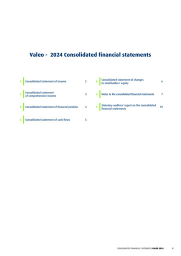 Thumbnail Valeo Financial Statement 2024