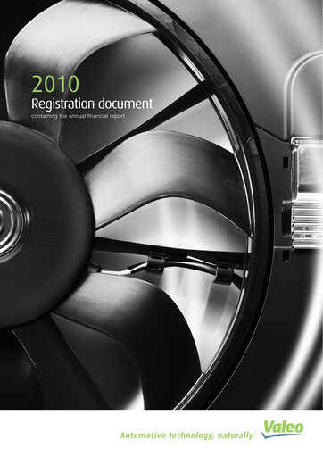 Thumbnail Valeo Universal Registration Document 2010