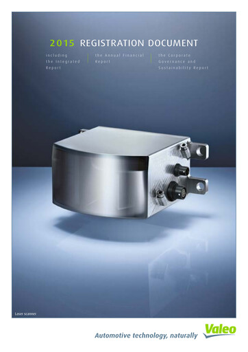 Thumbnail Valeo Universal Registration Document 2015