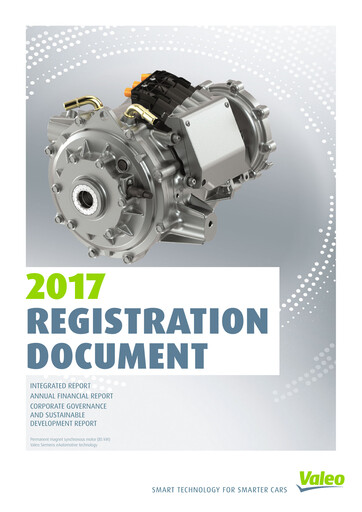 Thumbnail Valeo Universal Registration Document 2017