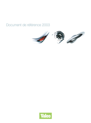Thumbnail Valeo Universal Registration Document 2003