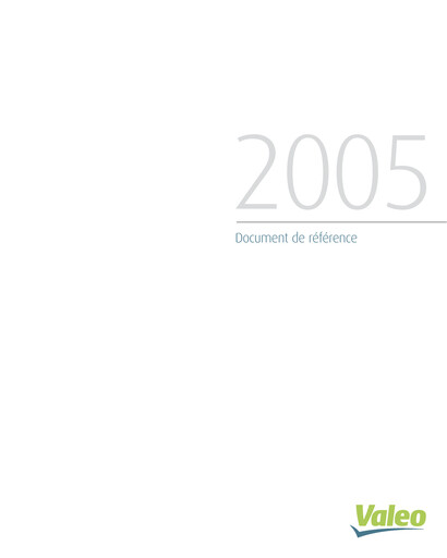 Thumbnail Valeo Universal Registration Document 2005