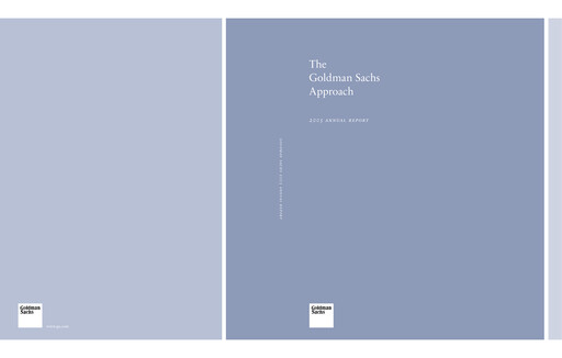 Thumbnail Goldman Sachs Annual Report 2005