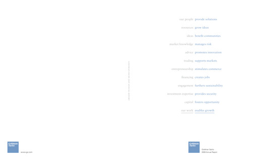 Thumbnail Goldman Sachs Annual Report 2009