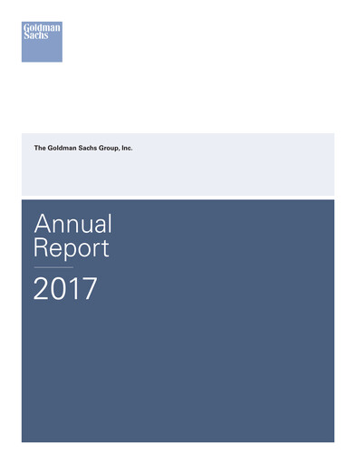 Thumbnail Goldman Sachs Annual Report 2017