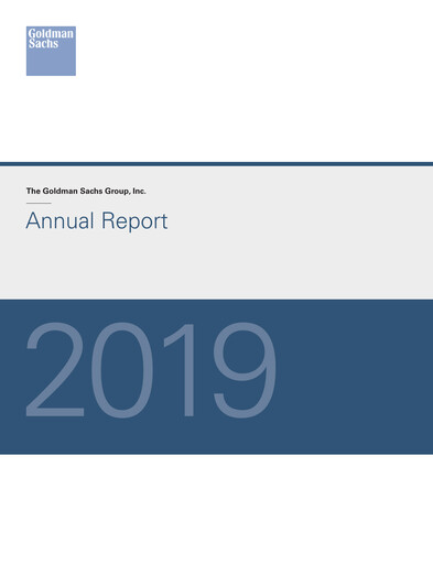 Thumbnail Goldman Sachs Annual Report 2019