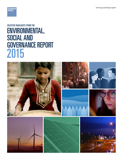 Thumbnail Goldman Sachs ESG Report 2015