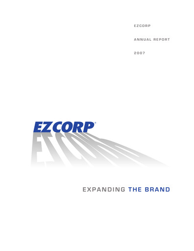 Thumbnail EZCorp Annual Report 2007
