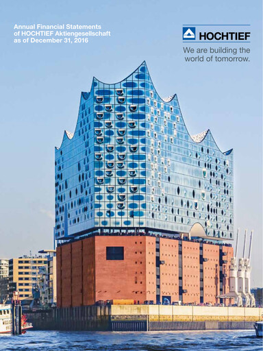 Miniature Hochtief Bilan financier 2016