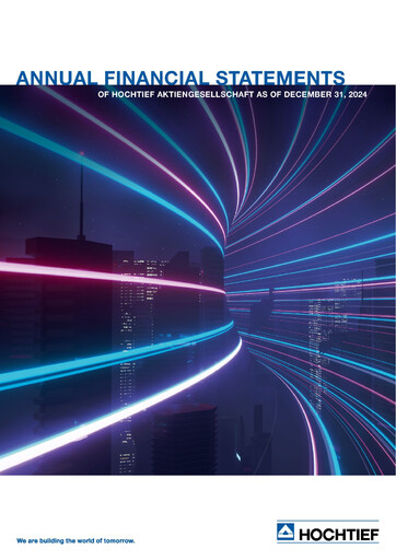 Miniature Hochtief Bilan financier 2024