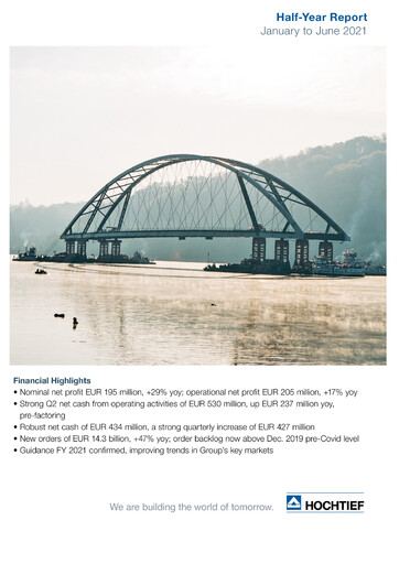 Thumbnail Hochtief Half-year Report 2021-h1