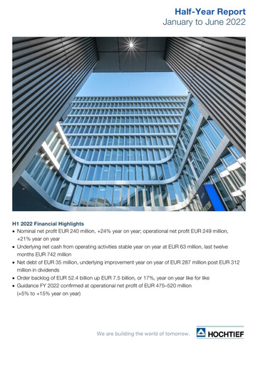 Thumbnail Hochtief Half-year Report 2022-h1