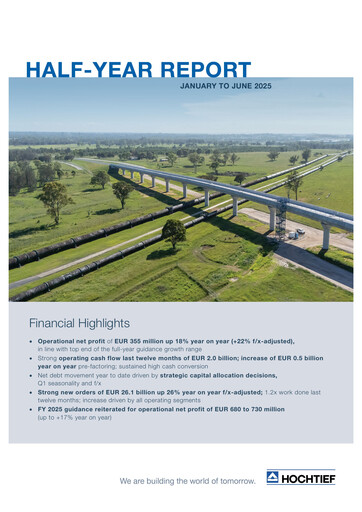 Miniature Hochtief Rapport semestriel 2025-h1
