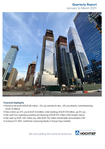 Thumbnail Hochtief Quarterly Report 2021-q1