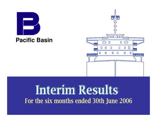 Thumbnail Pacific Basin Shipping Half-year Report 2006-h1