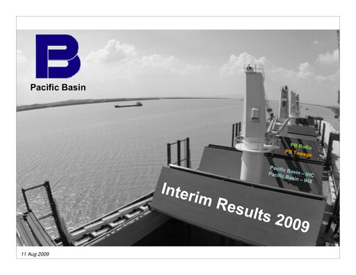 Thumbnail Pacific Basin Shipping Half-year Report 2009-h1