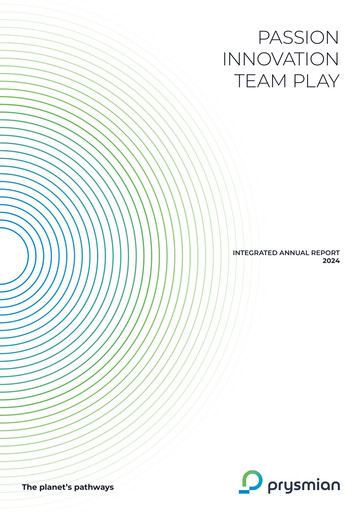 Thumbnail Prysmian Group
 Annual Report 2024