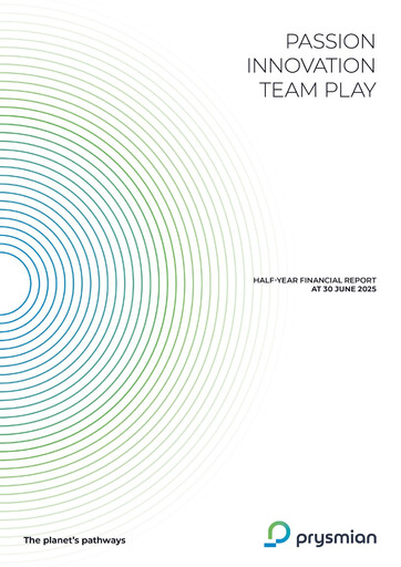 Thumbnail Prysmian Group
 Half-year Report 2025-h1