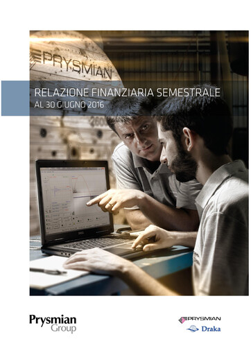 Miniature Prysmian Group
 Rapport semestriel 2016-h1