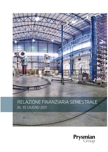 Miniature Prysmian Group
 Rapport semestriel 2017-h1