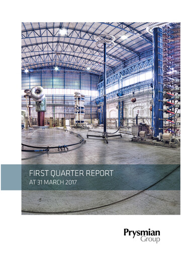 Thumbnail Prysmian Group
 Quarterly Report 2017-q1