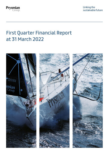 Thumbnail Prysmian Group
 Quarterly Report 2022-q1