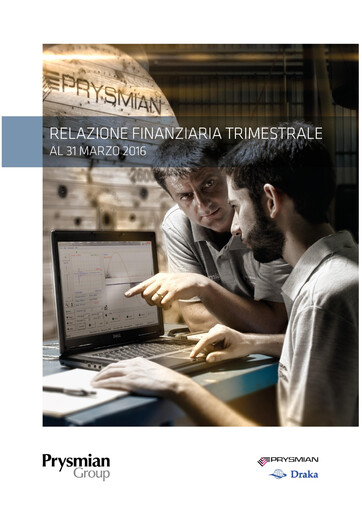 Vorschaubild Prysmian Group
 Quartalsbericht 2016-q1