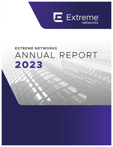 Thumbnail Extreme Networks
 Annual Report 2023