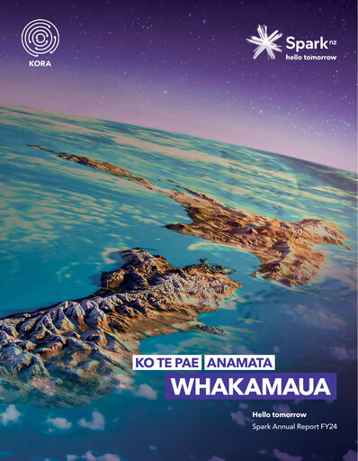 Thumbnail Spark New Zealand
 Annual Report 2024