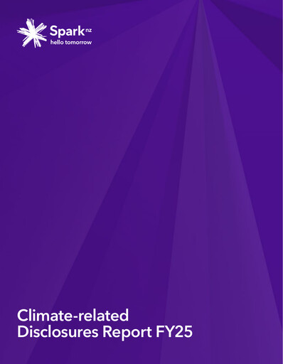 Thumbnail Spark New Zealand
 ESG Report 2025