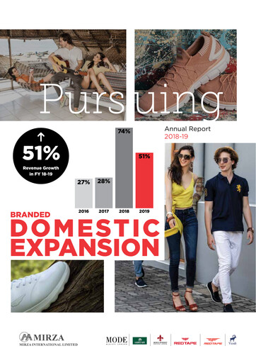 Thumbnail Mirza International
 Annual Report 2018-2019