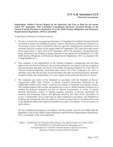 Thumbnail Unitech Group
 Quarterly Report 2022-q2