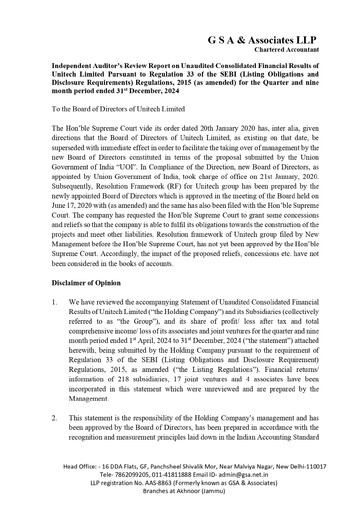 Thumbnail Unitech Group
 Quarterly Report 2024-q3